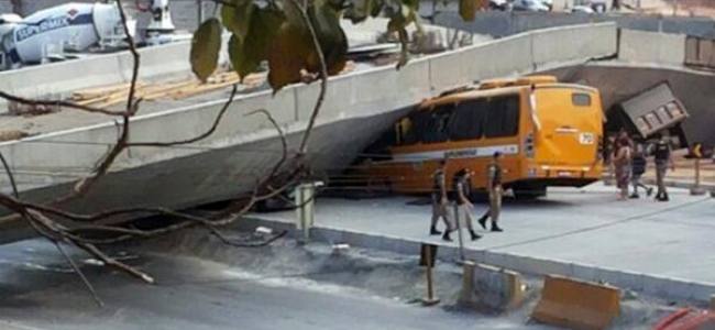 Two kills by a collapsed overpass built for the Brazil World Cup