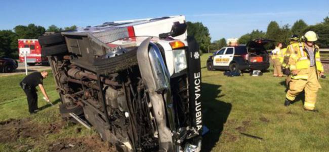 Ambulance crash in Sheboyang County – VIDEO