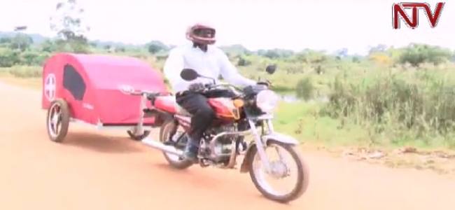 Uganda’s poorest villages and the new moto-ambulance trailer