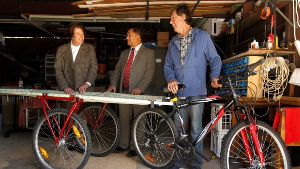 Sydney-made Burmese bicycle ambulance
