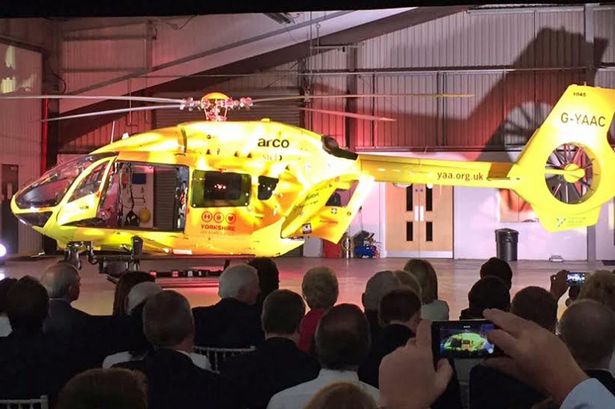 New Yorkshire Air Ambulance helicopter unveiled. It’s the Airbus H145