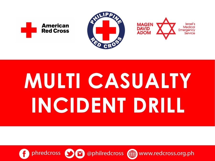 Philippine Red Cross in action with Multi Casuality Incident Drill