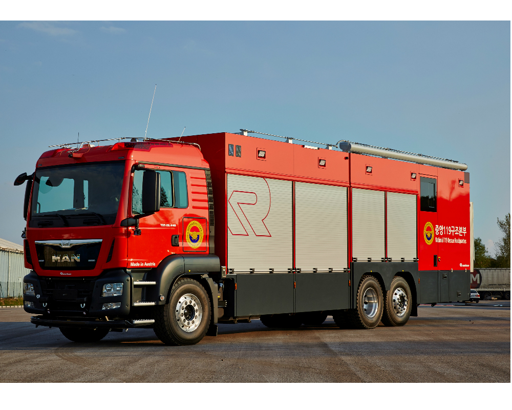 Rosenbauer is supplying high-end decontamination vehicles to South Korea