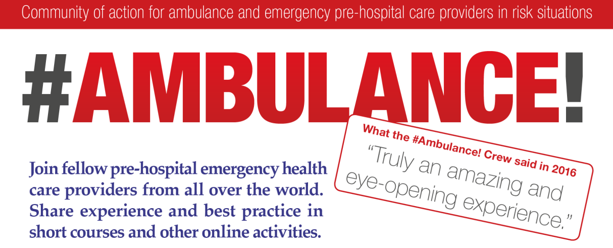#Ambulance! – an occasion to share experience and gain knowledge and awareness