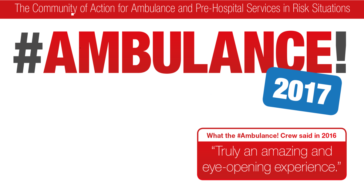 #AMBULANCE! 2017 – Join the #ambulance! initiative to increase health care awareness