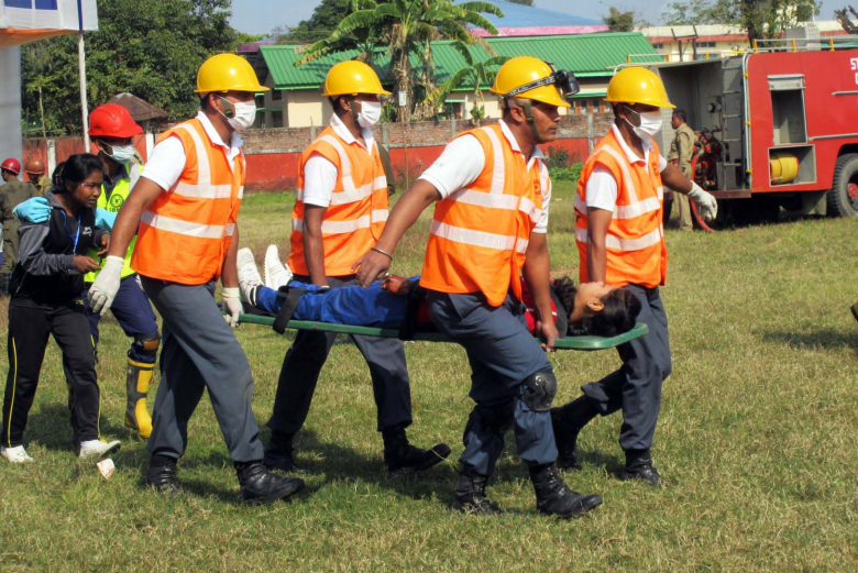 INDIA Emergency management exercise (EMEx) in Assam building sub