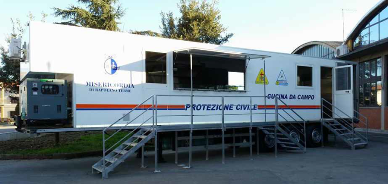 Protezione Civile, in Toscana una nuova cucina mobile della Misericordia | Emergency Live