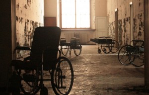 interno dell'ex ospedale psichiatrico di Colorno