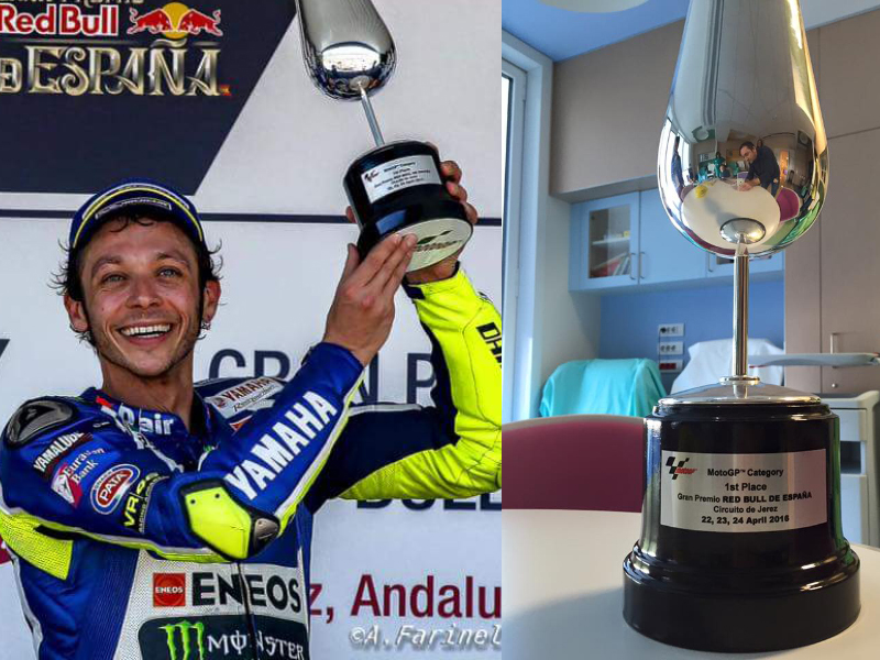 Storie belle: Valentino Rossi, la coppa di Jerez e un bimbo malato con un sogno da realizzare | Emergency Live 1