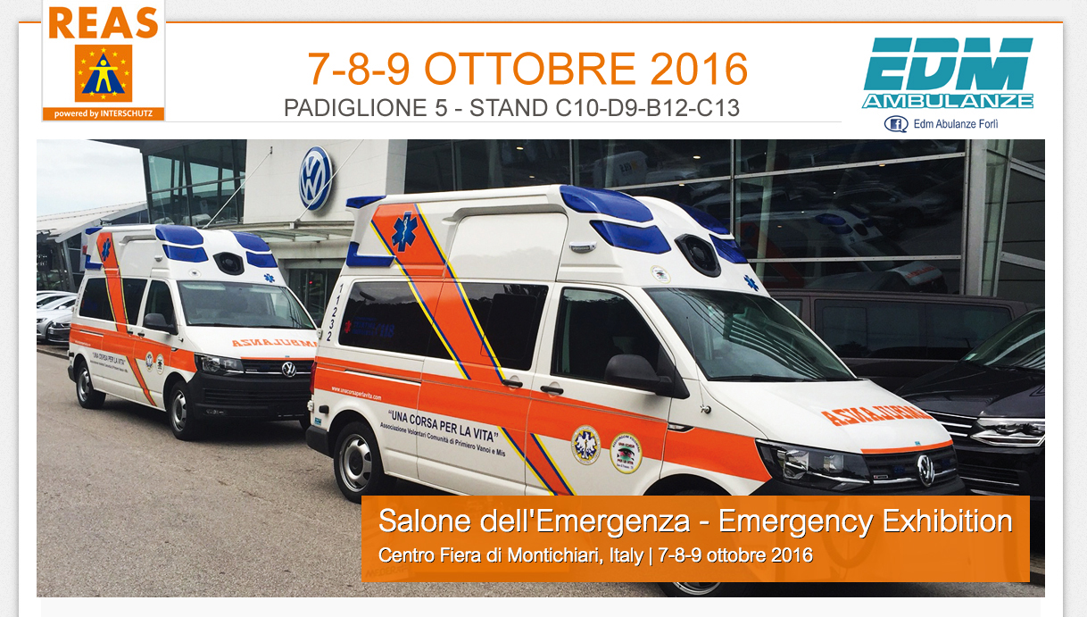 Anteprima EDM: Nuova versione del Volkswagen T6 al Salone dell’Emergenza REAS 2016 | Emergency Live 2