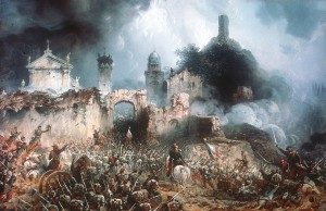 Carlo Bossoli, la battaglia di Solferino (wikimedia)