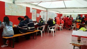 Servizio sanitario alla Maratona di Roma. Centro di controllo coordinato (foto Maratona di Roma)