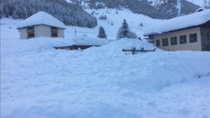 La valanga a Melag - Foto FF Langtaufers