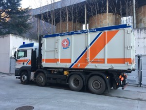 Veicolo di soccorso di Protezione civile della Croce Bianca di Bolzano