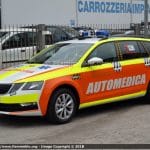 Automediche in Romagna, le prime Skoda Octavia in esclusiva con Fiammeblu | Emergency Live 11