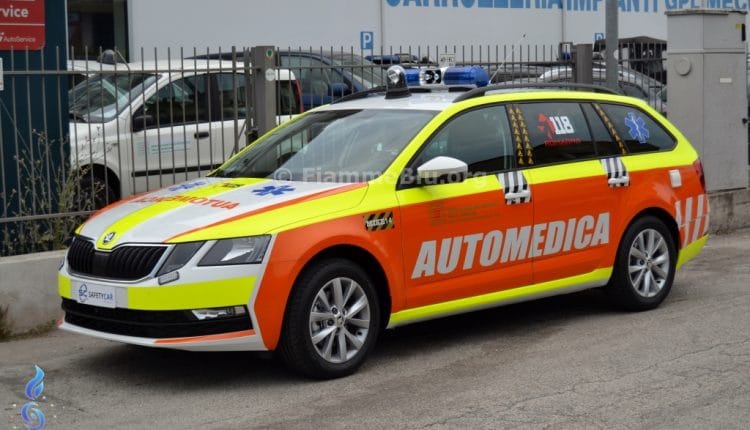 Automediche in Romagna, le prime Skoda Octavia in esclusiva con Fiammeblu | Emergency Live 2