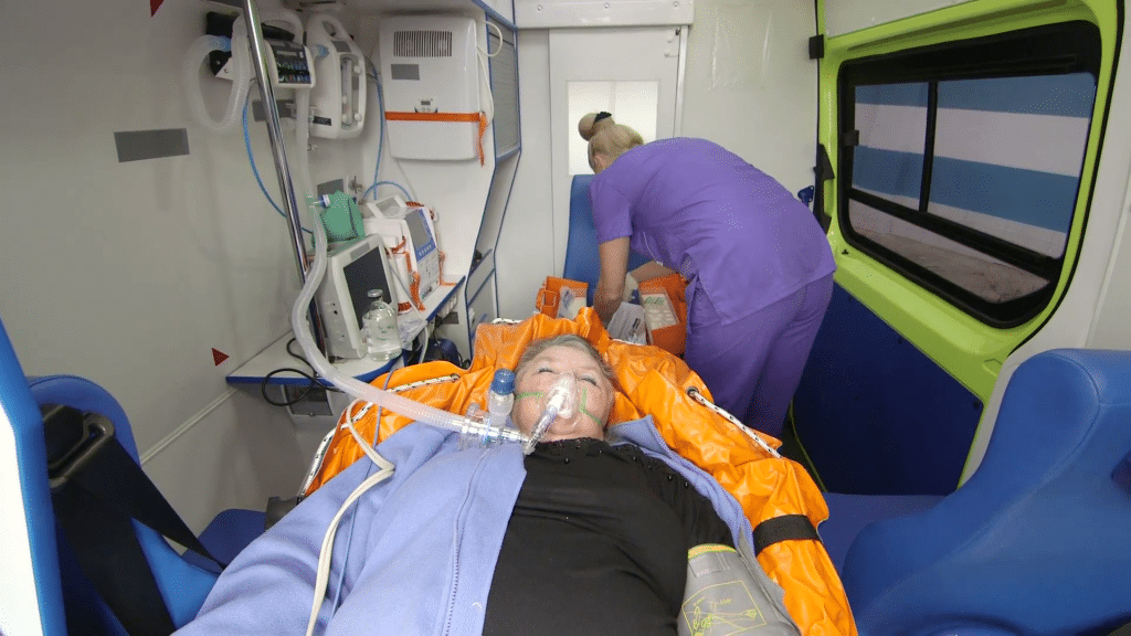 medical care and palliative care on ambulance