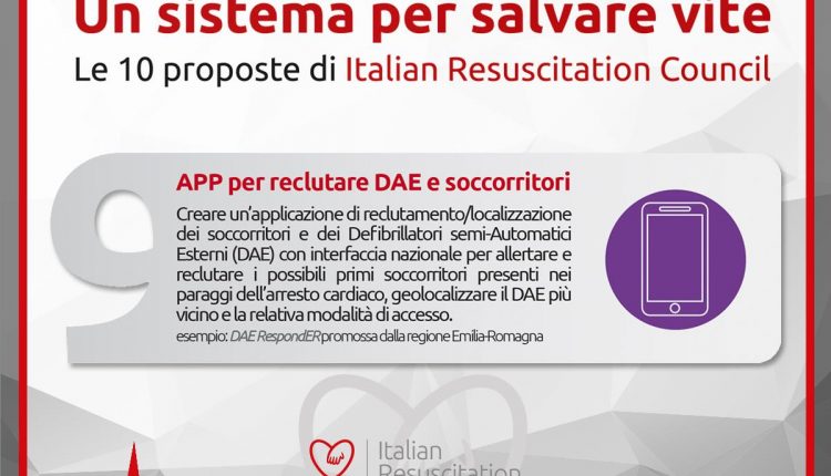 10 proposte realizzabili per salvare vite: i defibriliatoriai ir il BLS secondo IRC | „Avarinis tiesioginis“ 11