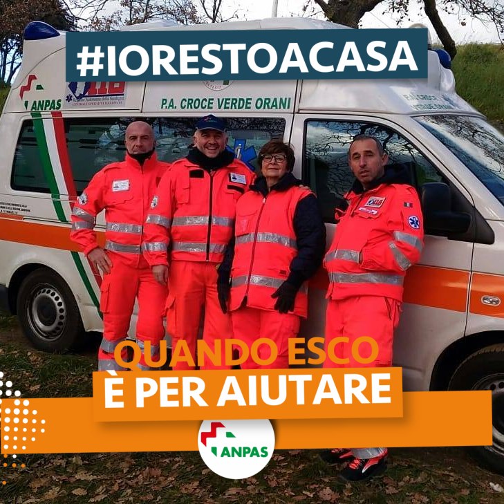 Coronavirus, l’impegno dei volontari Anpas: #iorestoacasa, e “quando esco, è per aiutare” | Emergency Live