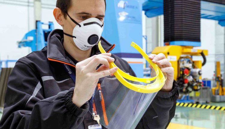 Emergenza coronavirus, Airbus supporta la lotta contro il COVID19 con la stampa in 3D di visiere protettive | Emergency Live 1
