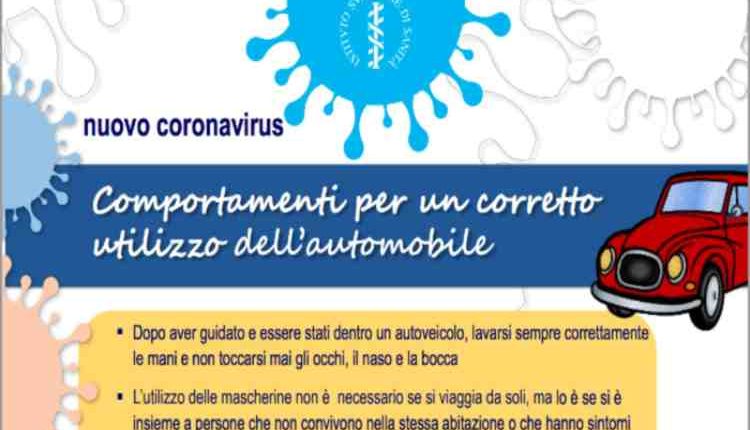 COVID-19, dall'ISS consigli pratici su uso e pulizia dell’auto e dei mezzi | Emergency Live