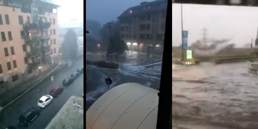 Milano, paura per gli allagamenti causati da bomba d'acqua: soccorritori al lavoro | Emergency Live