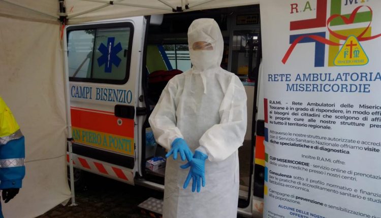 Emergenza Covid, l'impegno delle Misericordie per i tamponi drive-through della Toscana | Emergency Live 1