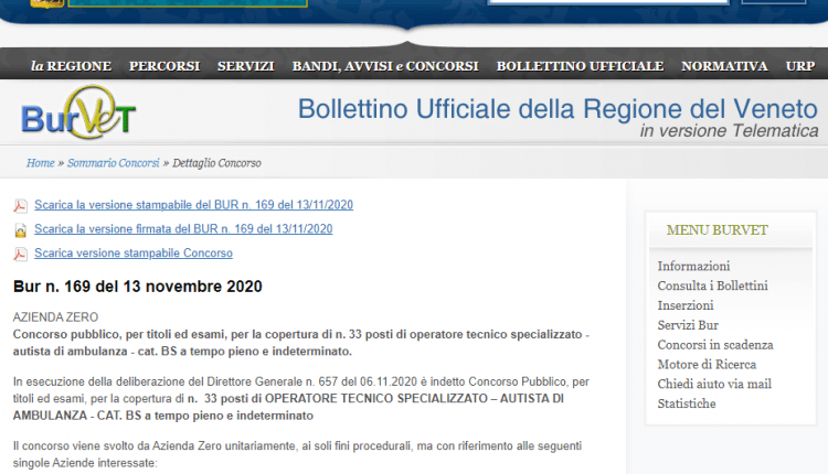 Autista di ambulanza, 33 posti a tempo pieno ed indeterminato: il Concorso indetto da Azienda Zero scade il 27 dicembre | Emergency Live