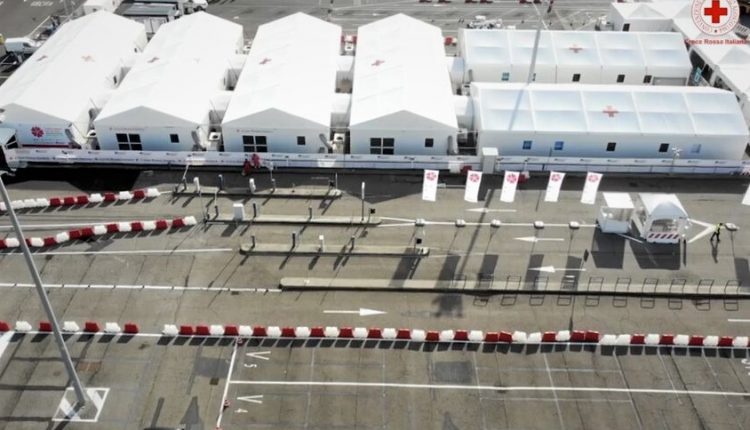 Centro vaccinale Covid-19 di Roma-Fiumicino: allestimento in tempi record della struttura per la vaccinazione