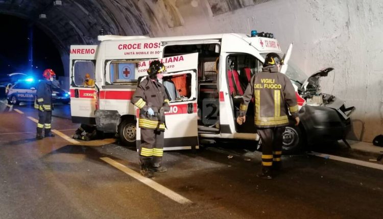 Incident ambulanza: migliorano og soccorritori Croce Rossa Sanremo