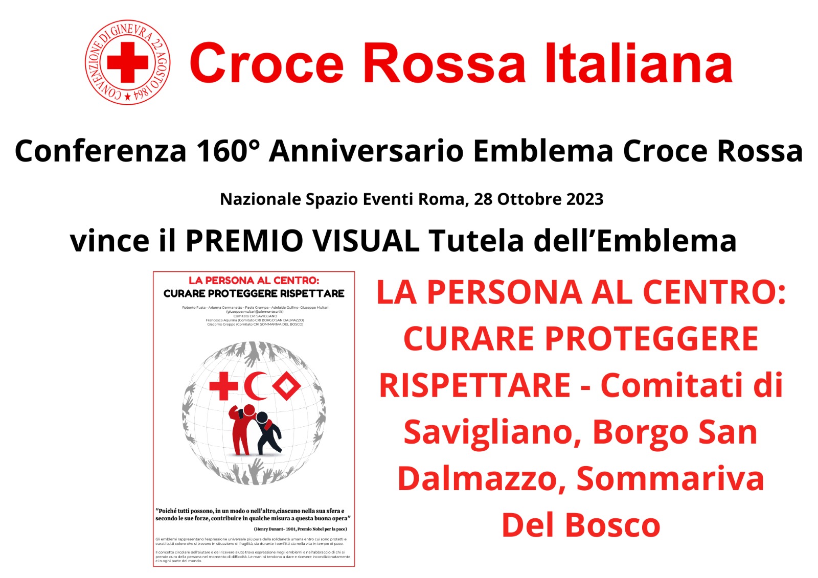 conferenza croce rossa italiana