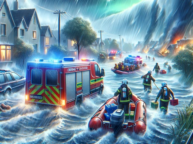 Alluvioni e tempeste devastano il Nord Europa