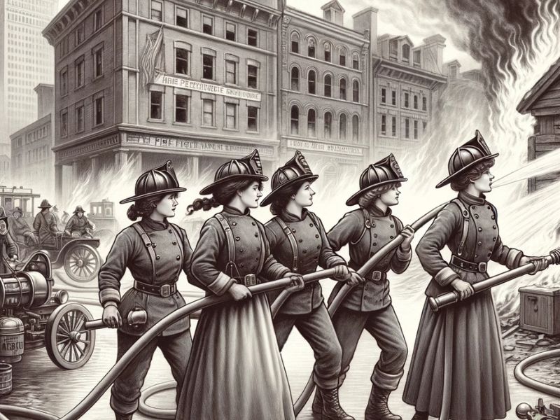Prime eroine del fuoco la storia della brigata femminile dell'800
