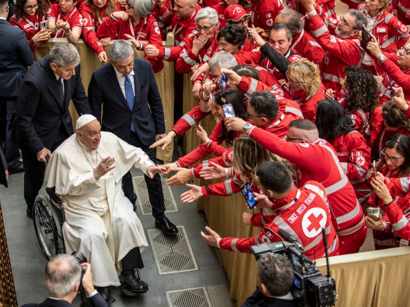 La Croce Rossa Italiana incontra Papa Francesco