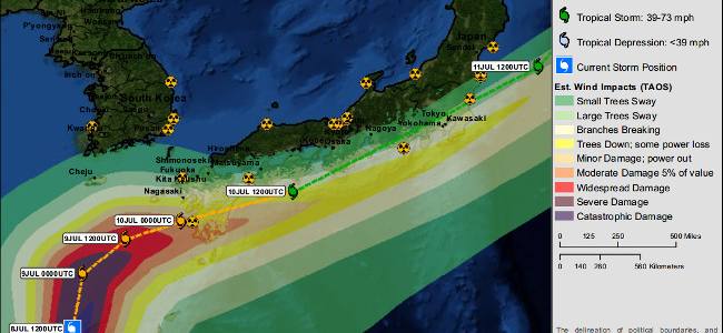 Emergency Live | Typhoon Neoguri estimated impacts on Japan - LIVE TWEET