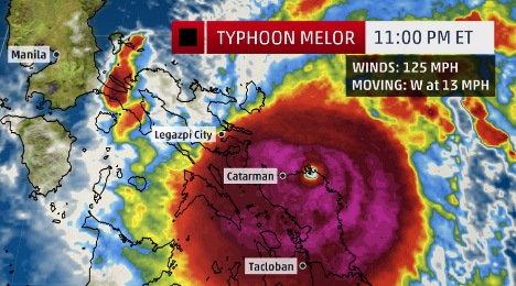 Emergency Live | Philippines: 725.000 people fled their home after Typhoon Melor / Nona arrive