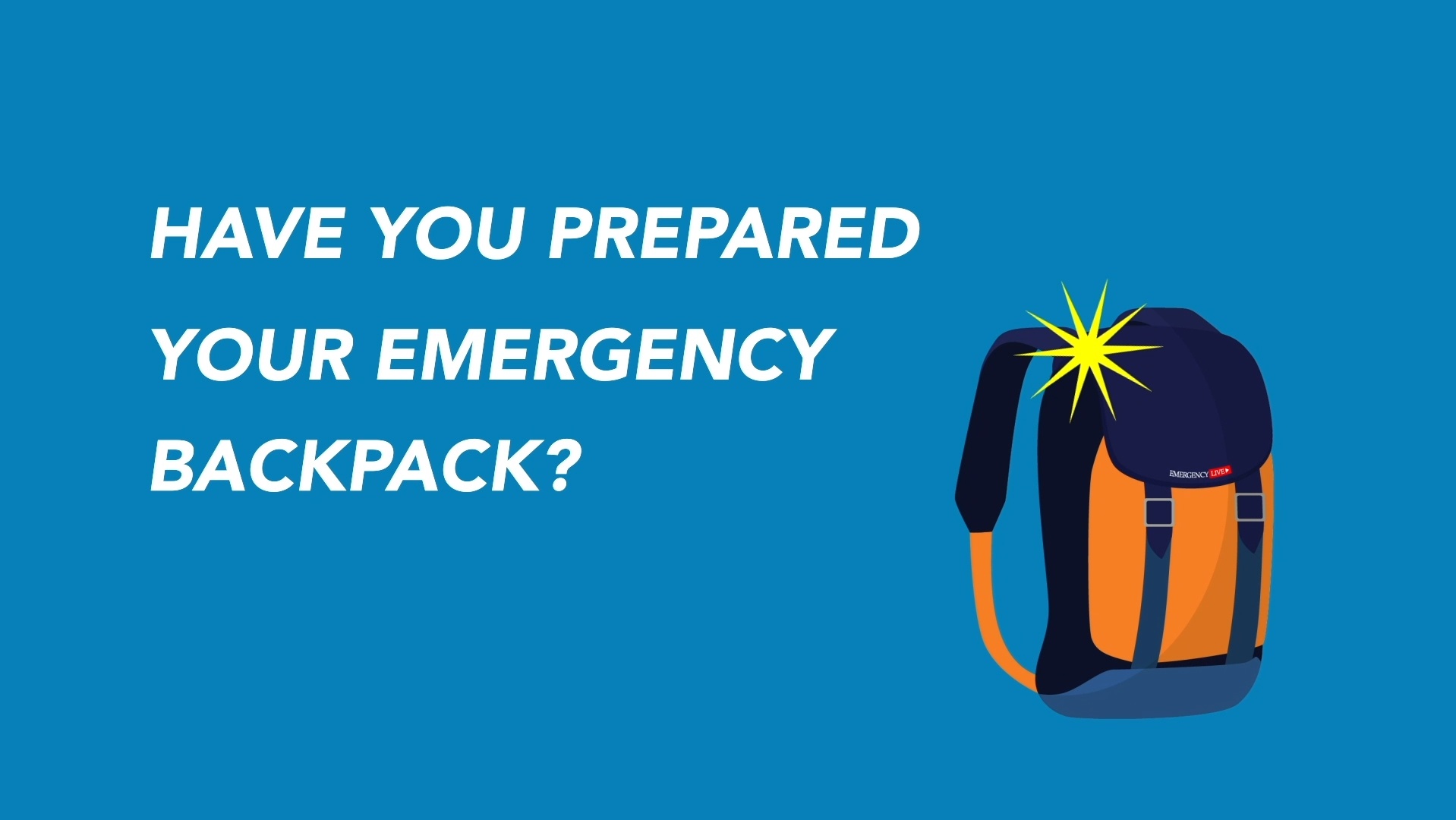 Emergency Live | Earthquake bag, the essential emergency kit in case of disasters: VIDEO