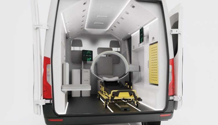 Stroke, a small CT scanner on ambulances and helicopters to aid rapid diagnosis