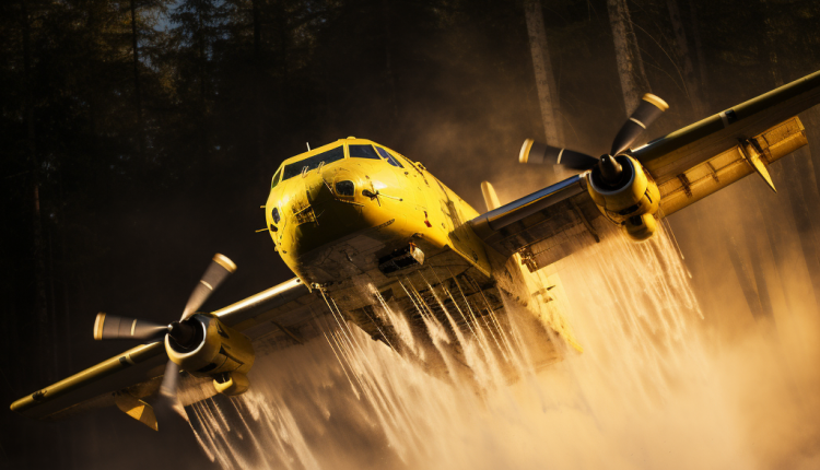 a_Canadair_CL-415_bent_by_45_degrees_drops_water