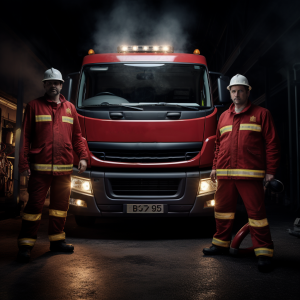 firefighters_and_renault_truck