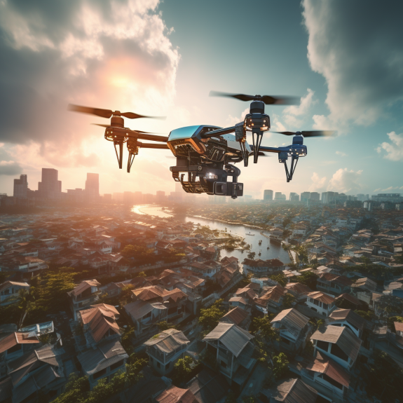 drone_flying_over_a_city