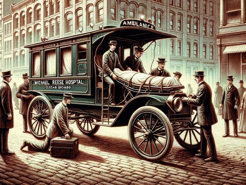 At the dawn of mobile care birth of the motorized ambulance