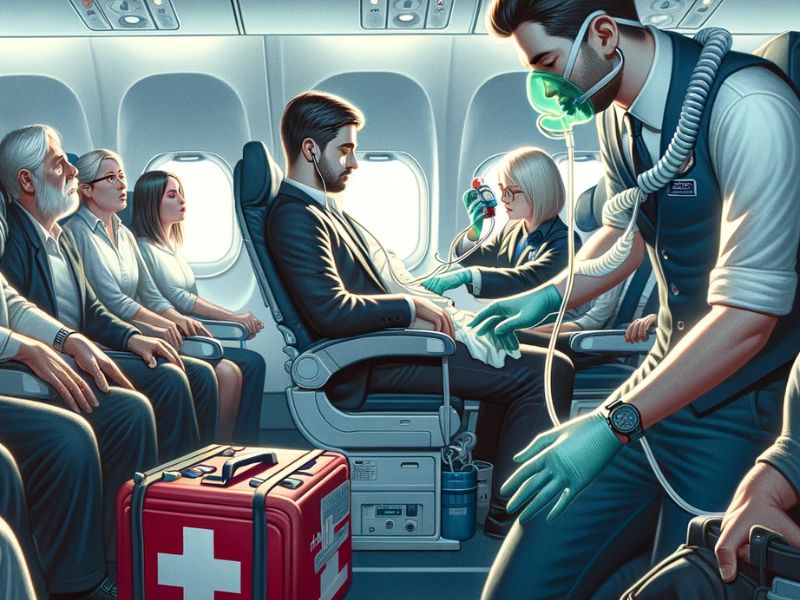 In-flight first aid how airlines respond